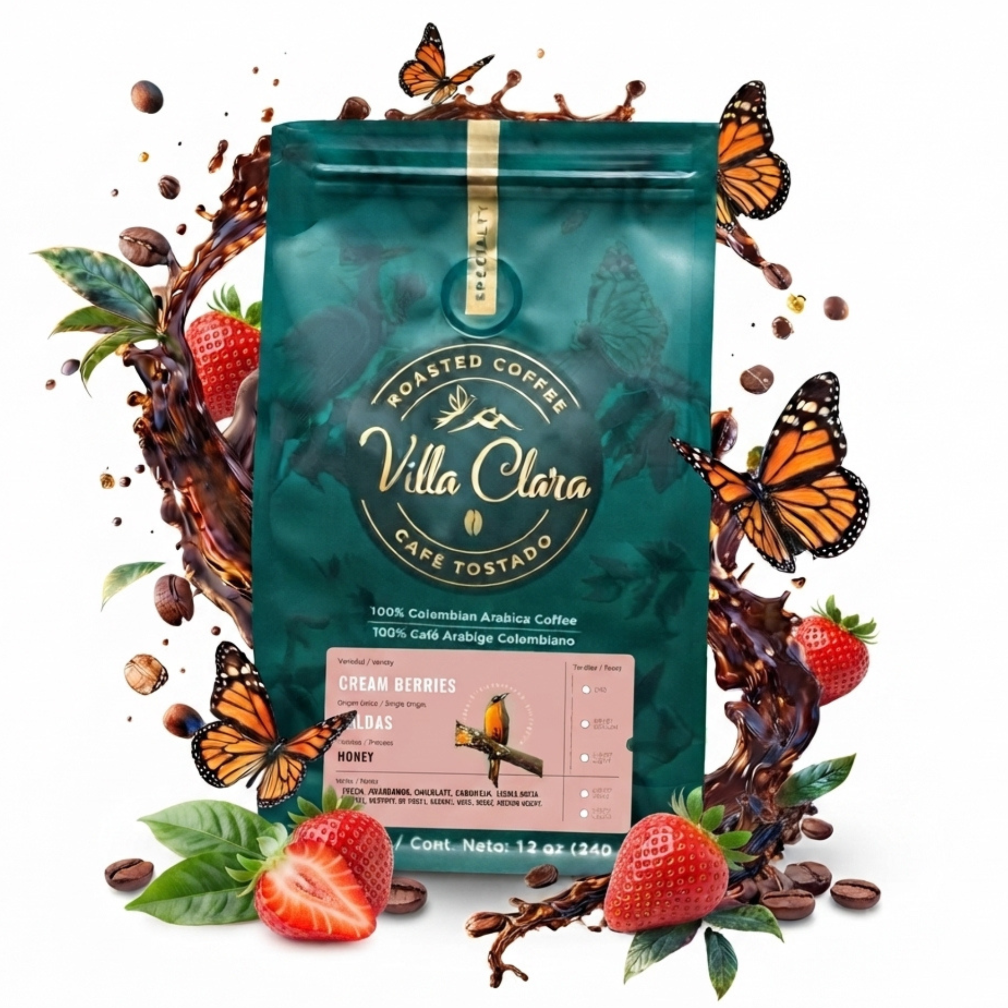 CAFÉ  CREAM BERRIES / HONEY